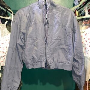 Aeropostale Bomber Jacket with Ribbed Waist